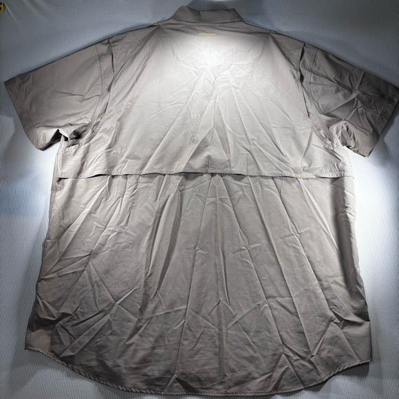 Ariat Rebar Men's Khaki Color Button-Down Shirt - Picture 10 of 13